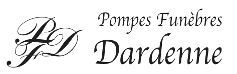 Logo des Pompes Funèbres Dardenne sur fond transparent.